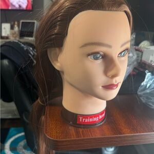 Training Head with Brown Hair